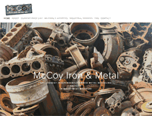 Tablet Screenshot of mccoymetal.com